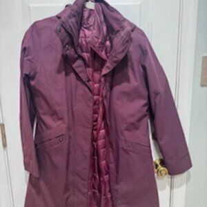 Patagonia 3-in-1 Insulated Parka Jacket – Burgundy – Women’s Size Medium